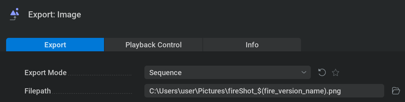 user variable example